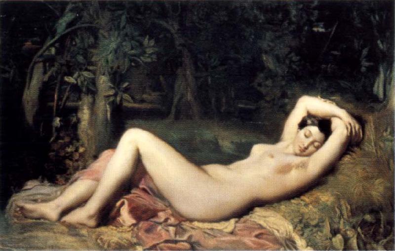 Theodore Chasseriau Sleeping Nymph Norge oil painting art